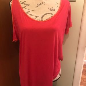 Asymmetrical knit top